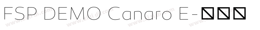 FSP DEMO Canaro E字体转换 FSP DEMO Canaro E字体转换